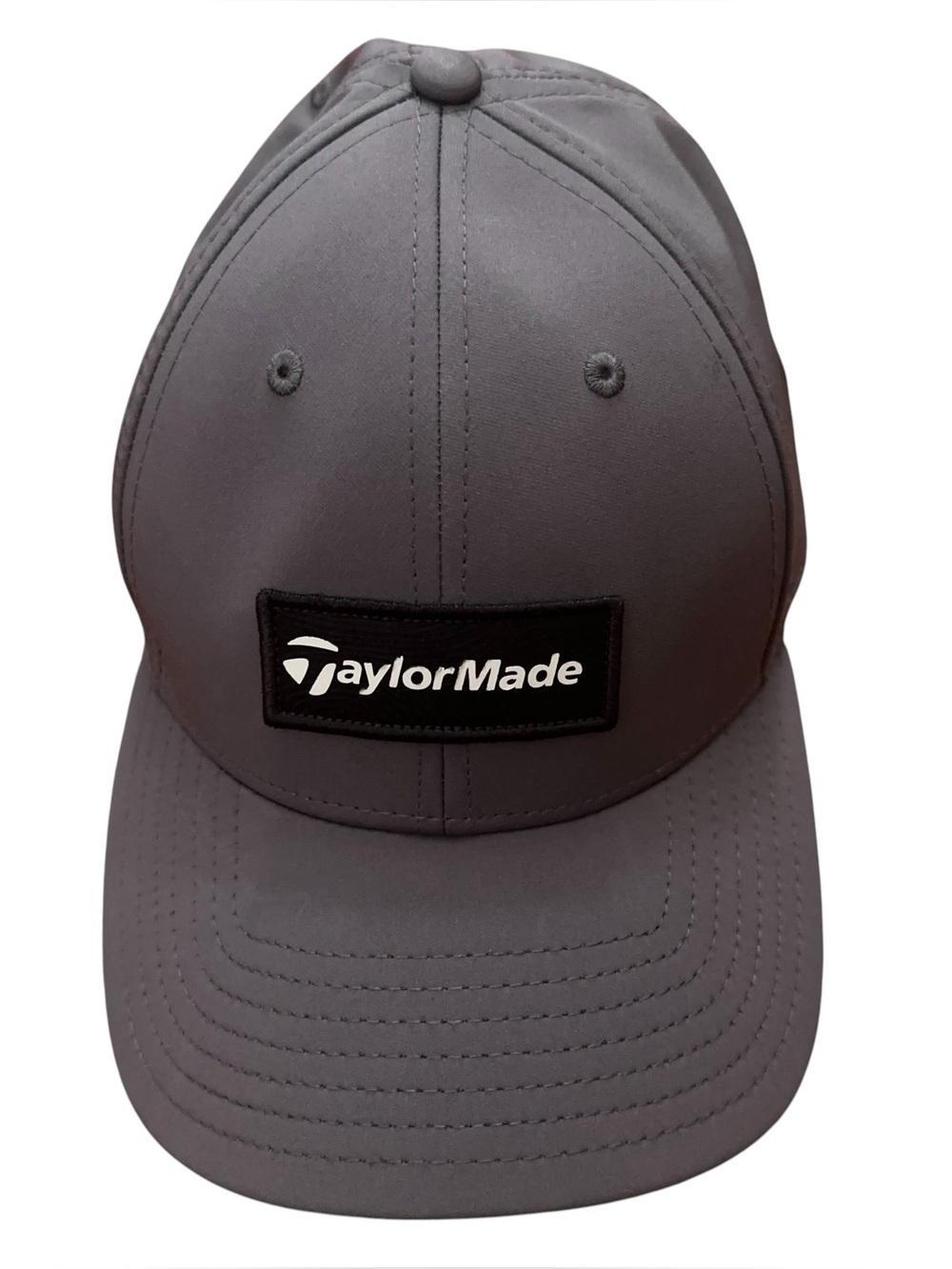TaylorMade Golf Lifestyle Cage Patch Logo Hat One Size Snapback Gray